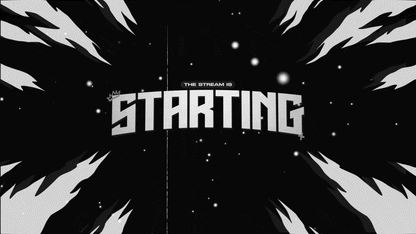 Monochrome Animated Stream Pack